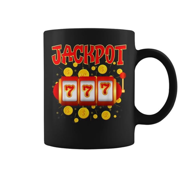 Jackpot 777 Slot Machines Lovers Jackpot Hunters Coffee Mugs