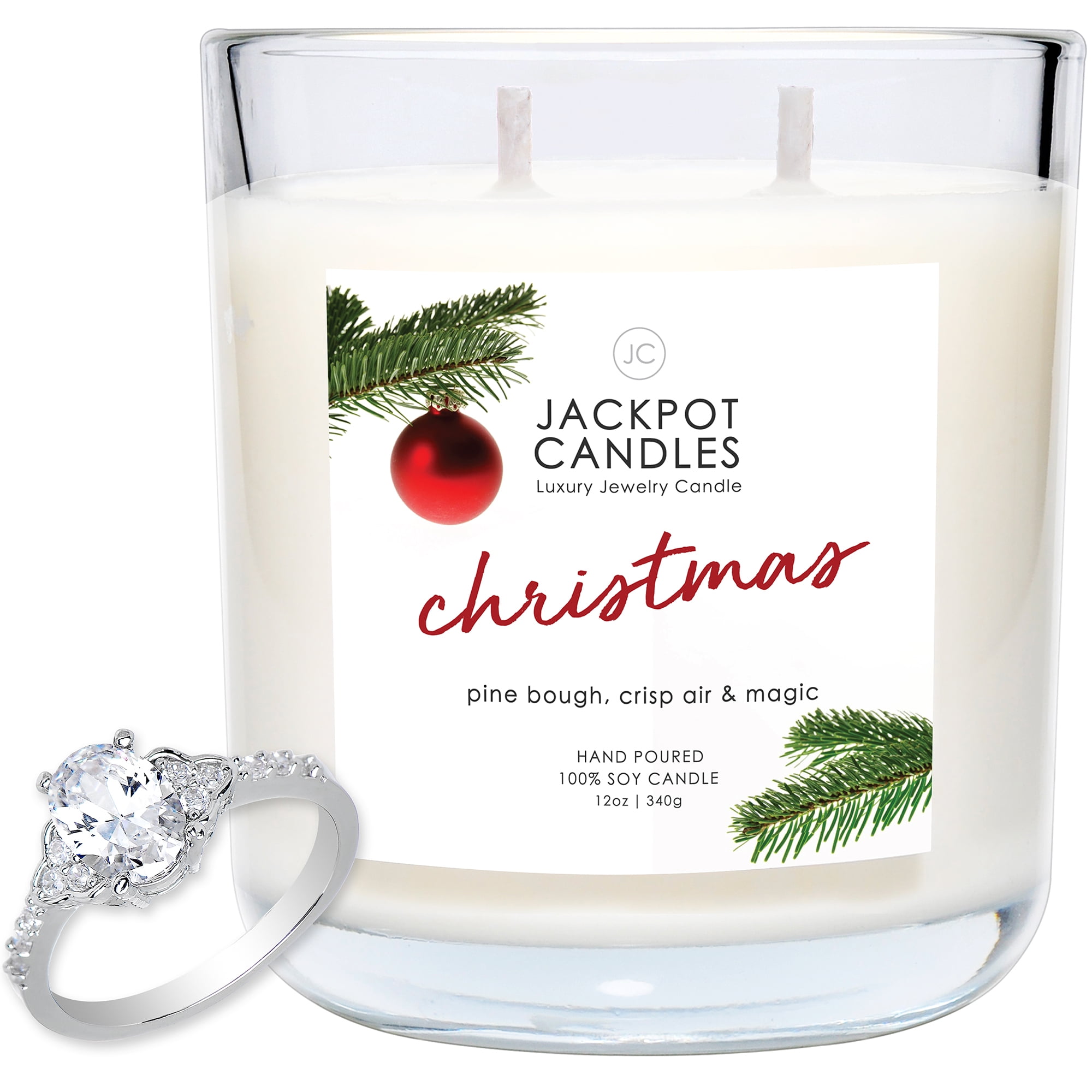 Jackpot Candles Christmas Candle with Ring Inside (Surprise Jewelry