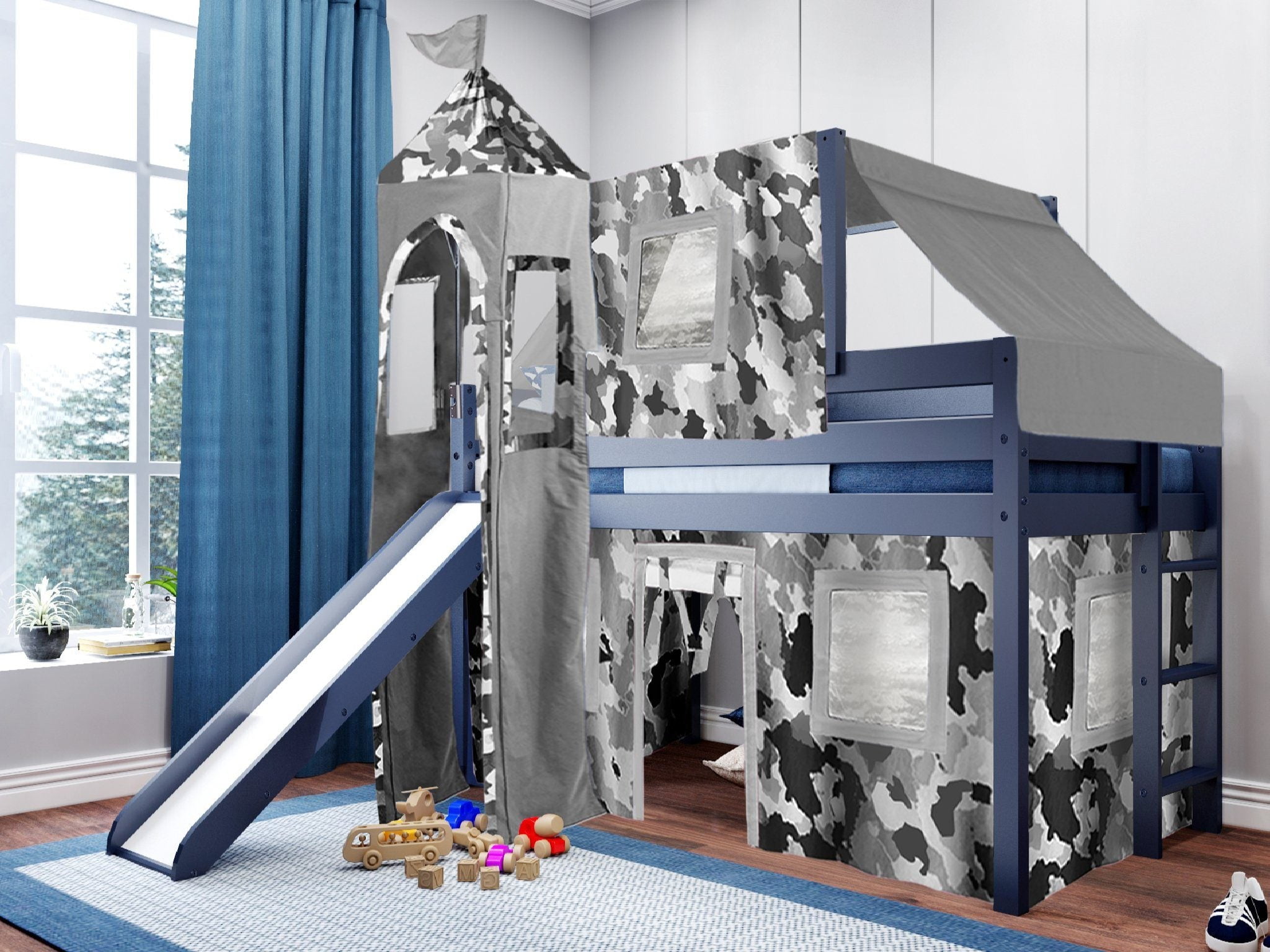 Camo tent for loft cheap bed