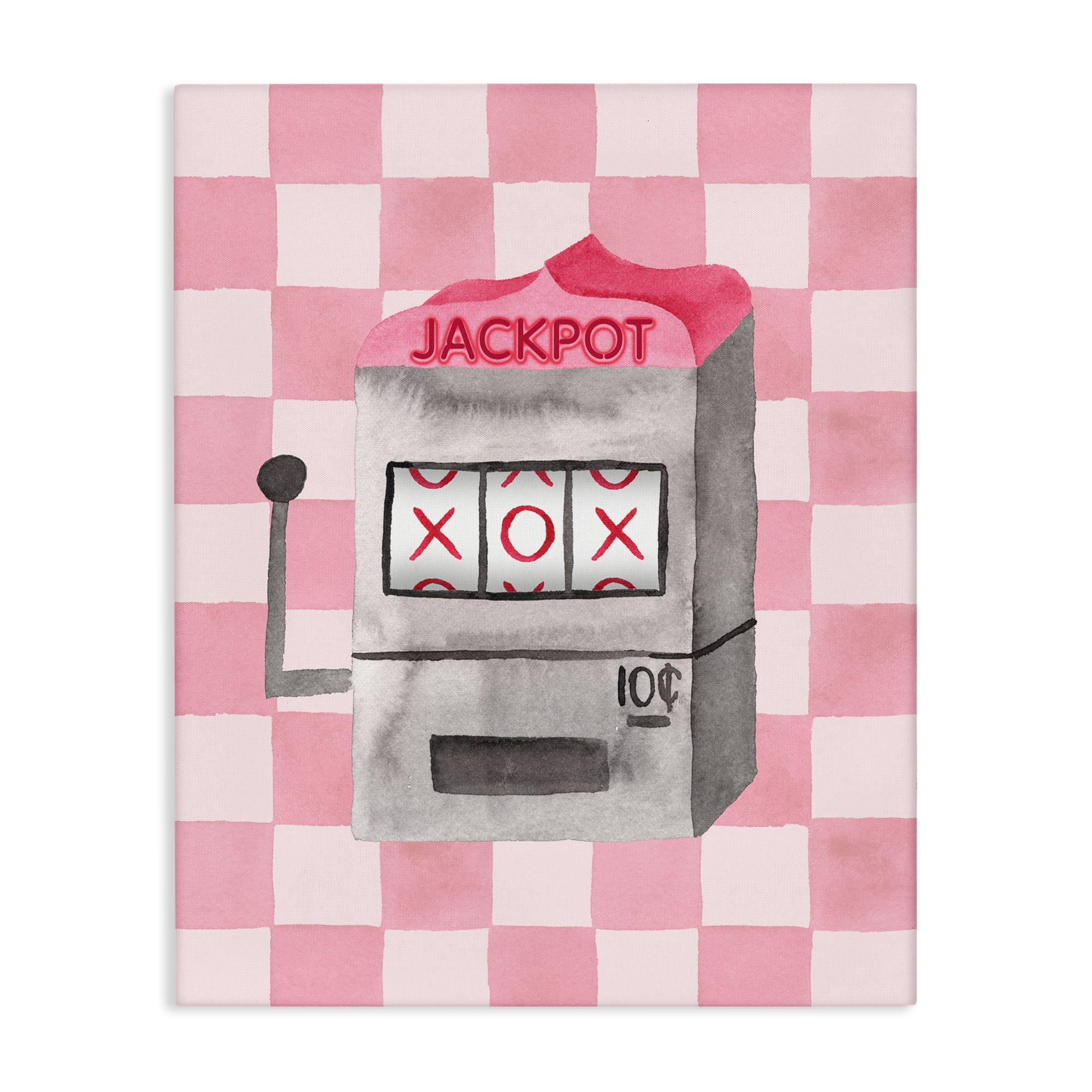 Jackpot Slot Machine Canvas Wall Art, design by Nina Jacobs