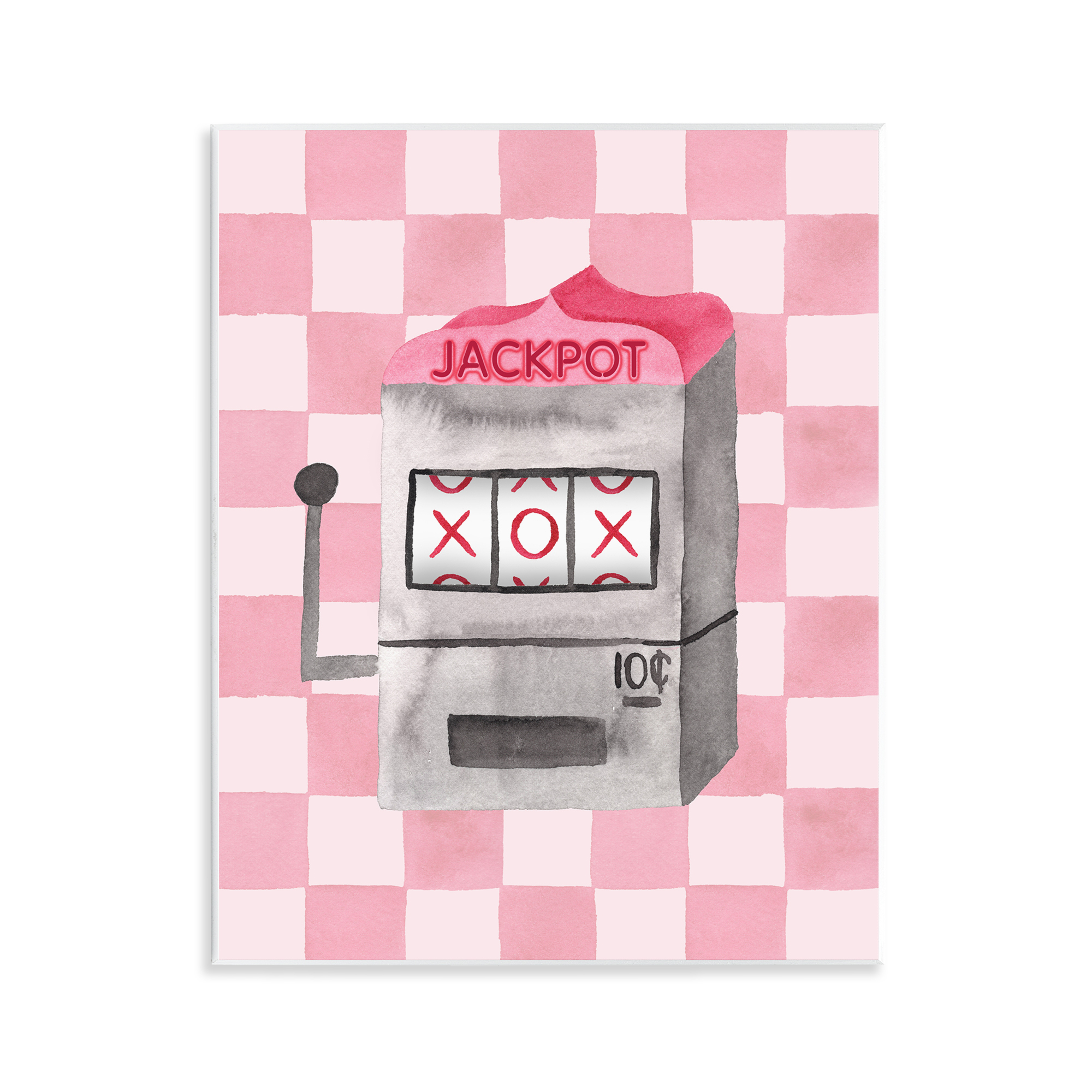 Jackpot Slot Machine Wall Plaque Art, design by Nina Jacobs