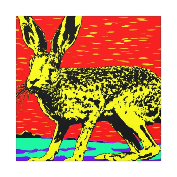 "Jackrabbit Pop Art" - Canvas