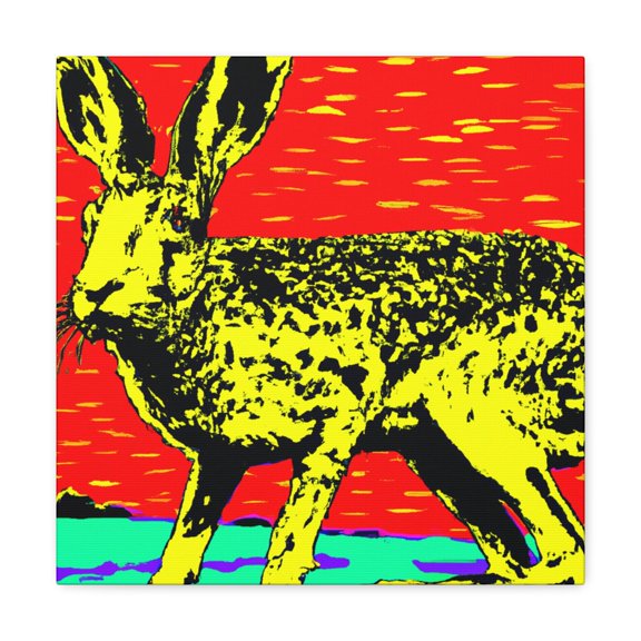 "Jackrabbit Pop Art" - Canvas