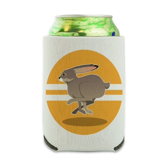 Jackrabbit Running Racing Can Cooler - Drink Sleeve Hugger Collapsible Insulator - Beverage Insulated Holder