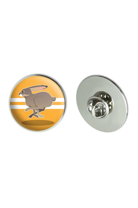 Jackrabbit Running Racing Metal 1.1" Tie Tack Hat Lapel Pin Pinback