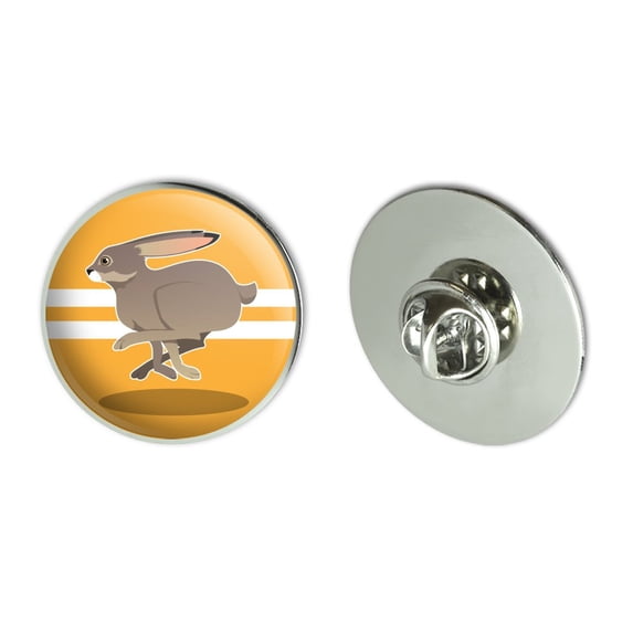 Jackrabbit Running Racing Metal 1.1" Tie Tack Hat Lapel Pin Pinback