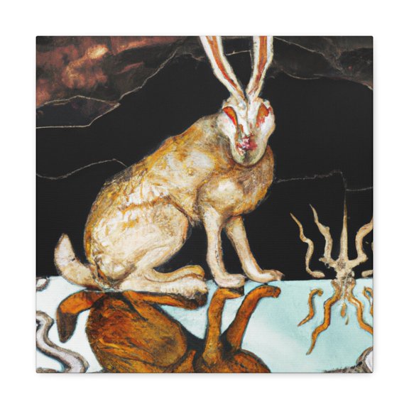 Jackrabbit at Twilight - Canvas