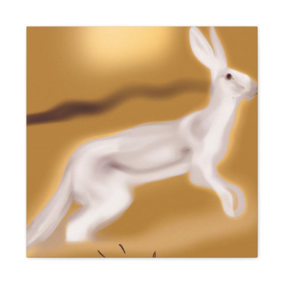 "Jackrabbit in Minimalism" - Canvas