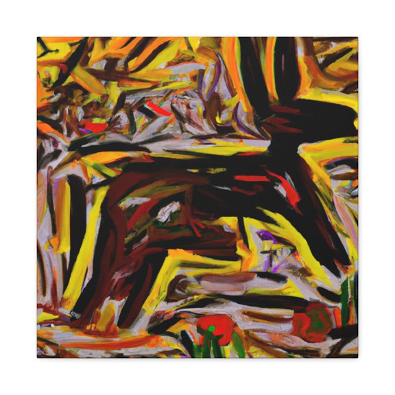 "Jackrabbit on canvas" - Canvas