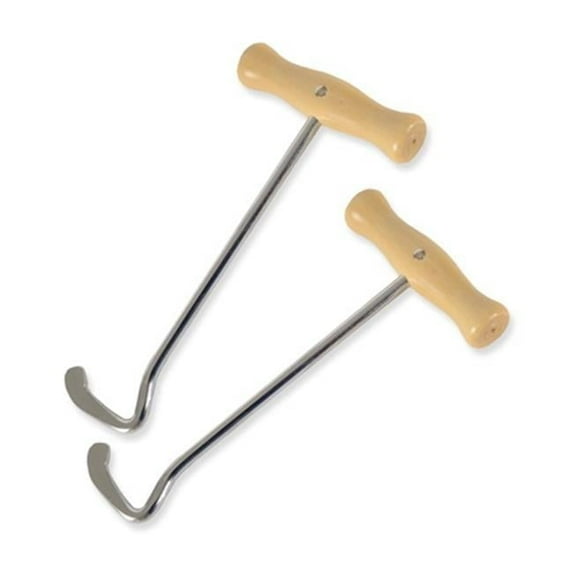 Jacks 10272 7.5 in. Nickel Plated Boot Hooks