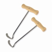 Jacks 10272 7.5 in. Nickel Plated Boot Hooks