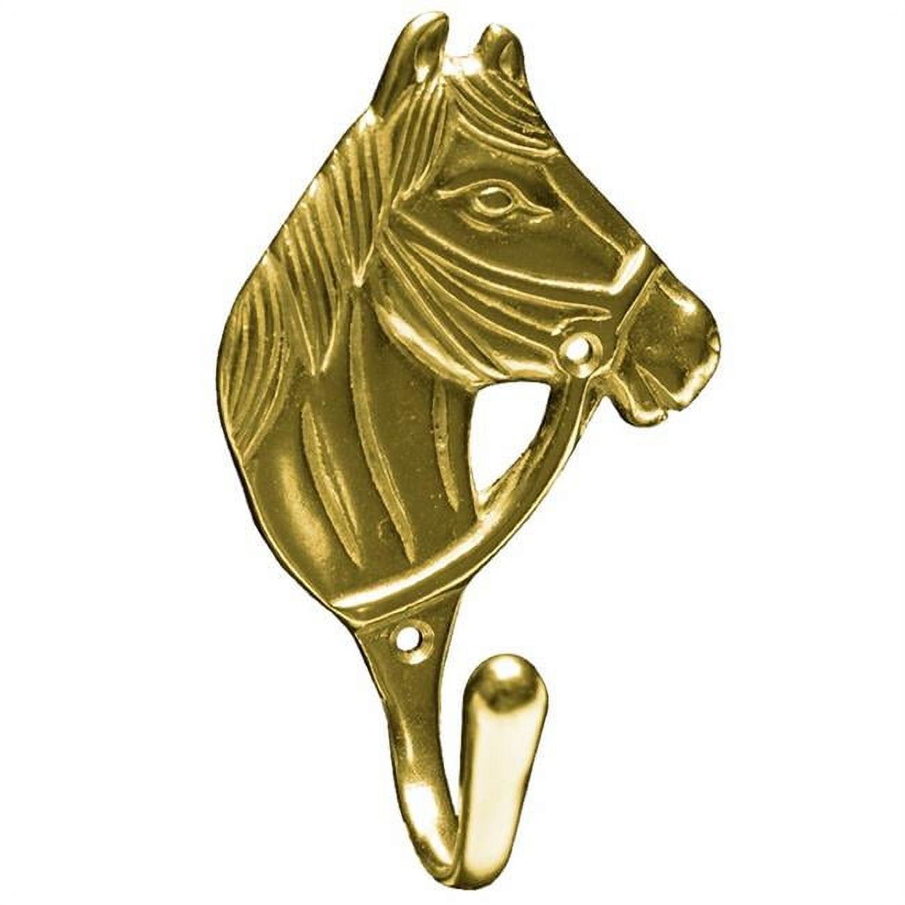 Jacks 10385 Solid Brass Horse Head Hook