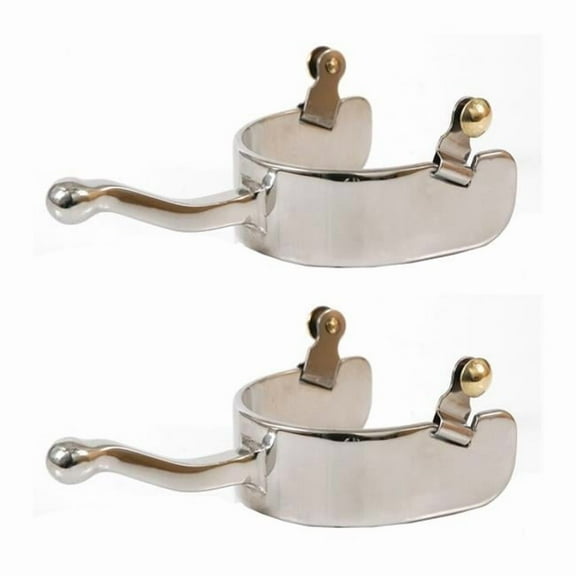 Jacks 11097-Y Youth Stainless Steel Equitation Offset Spurs