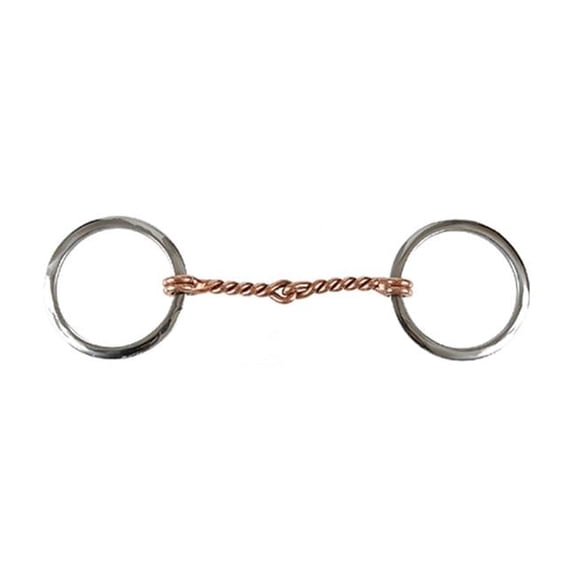 Jacks 11152 Copper Twisted Wire Ring Snaffle Bit