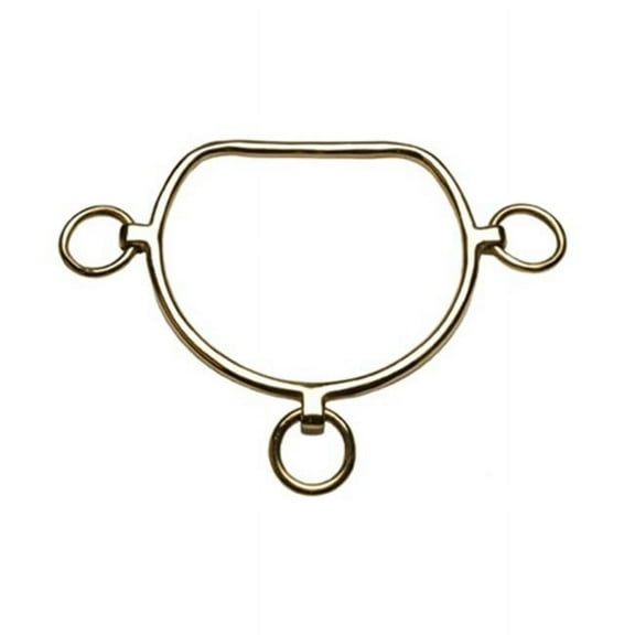 Jacks 1283-4-1-2 4.5 in. Solid Brass Chifney Bit