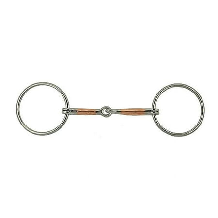 Jacks 1324 Copper Inlaid Ring Snaffle Bit