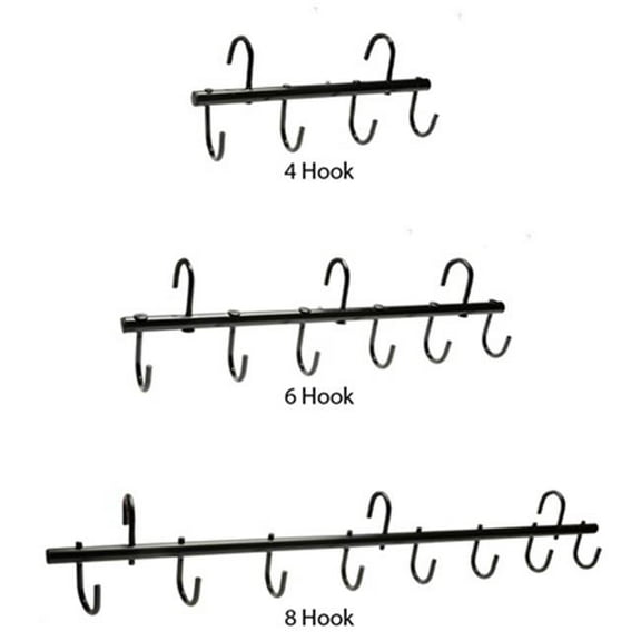 Jacks 1511-6-BK 6 Hook Tack Portable Rack, Black