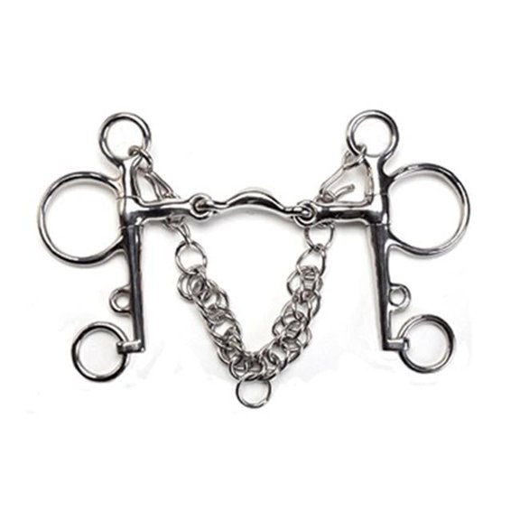 Jacks 1713 Quarter Moon Pelham Bit