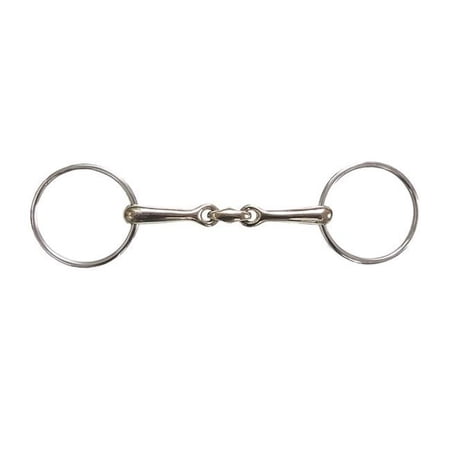 Jacks 20154-5-3-4 5.75 in. German Silver Horizontal Elliptical Link Bradoon Bit