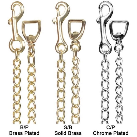 Jacks Manufacturing Brass Plated Stud Chain Brass 30IN