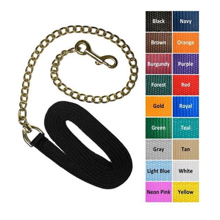 Jacks 398-RY Lead Shank with 30 in. Solid Brass Chain, Royal