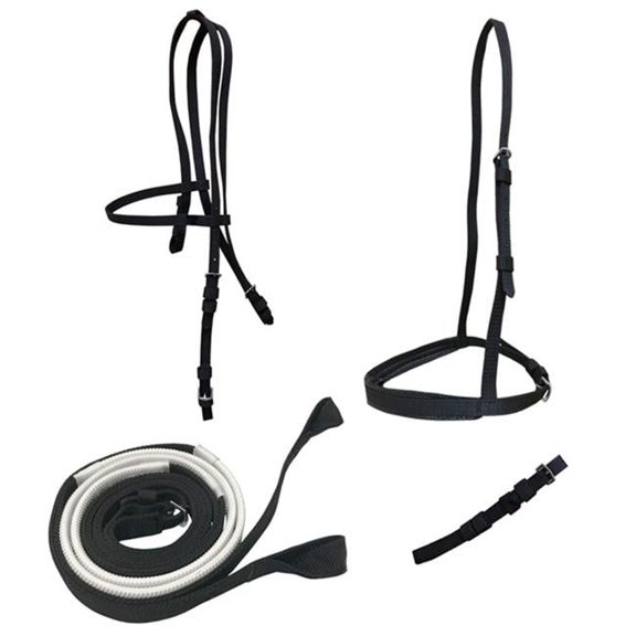 Jacks 4347-YE Ultra Race Bridle Set with Loop Reins, Yellow