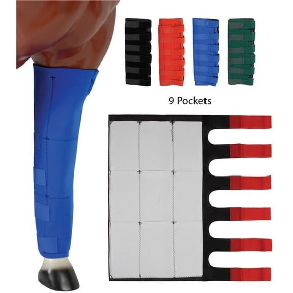 Jacks 985-RE Neoprene Ice Boots 9 Pockets, Red