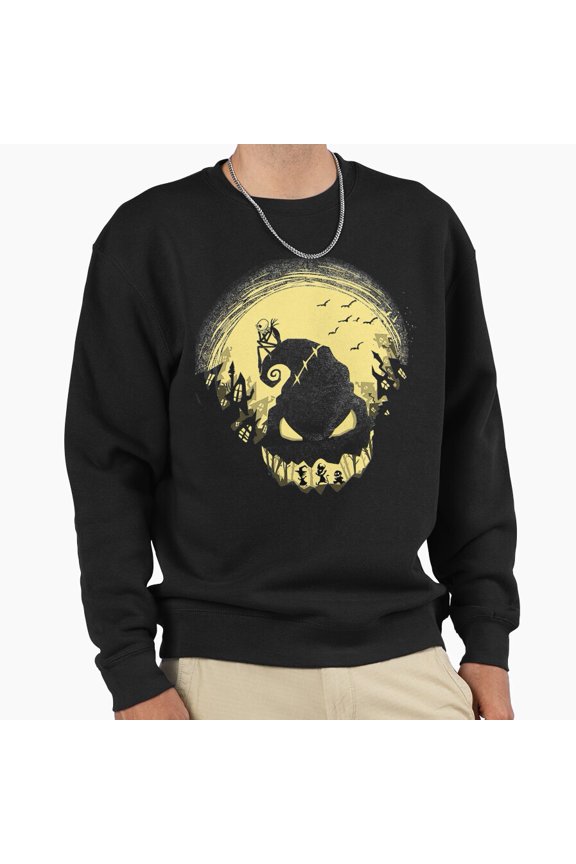 Jacks Creepy Christmas Night Retro Vintage Funny Graphic Aesthetic Holiday Unisex Sweatshirt G29813, Up to Size 5XL