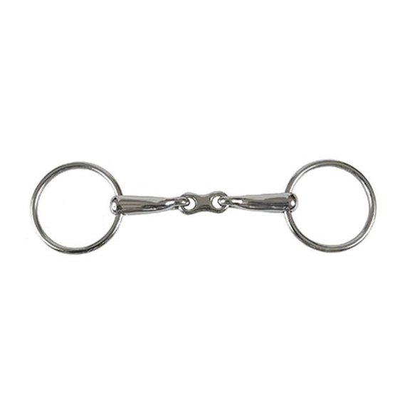 Jacks Imports 120-5 French Loose Ring Snaffle Bit - 5 in.