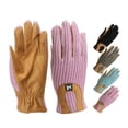 thumbnail image 1 of Jacks Imports 1558-PK-7-1-2 Deluxe Horseshoe Back Crochet Gloves with Cuff, Pink - 7.5 in., 1 of 1