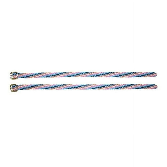 Jacks Imports 2037 Multi Colored Nylon Braided Spur Straps