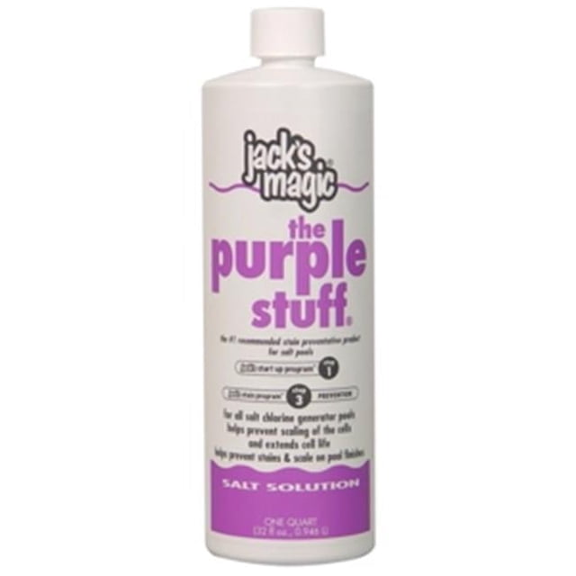Salt Soln Jacks Magic Salt Solution The Purple Stuff For Swimming Pools - 1 Quart ...