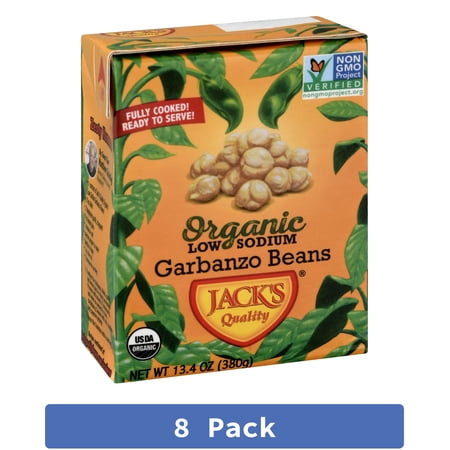 Jacks Quality Low Sodium Garbanzo Beans 13.4 oz (Pack Of 8)