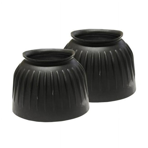 Jacks 2126-WH-L Ribbed Bell Boots No Cloth Hook & Eye - White, Large