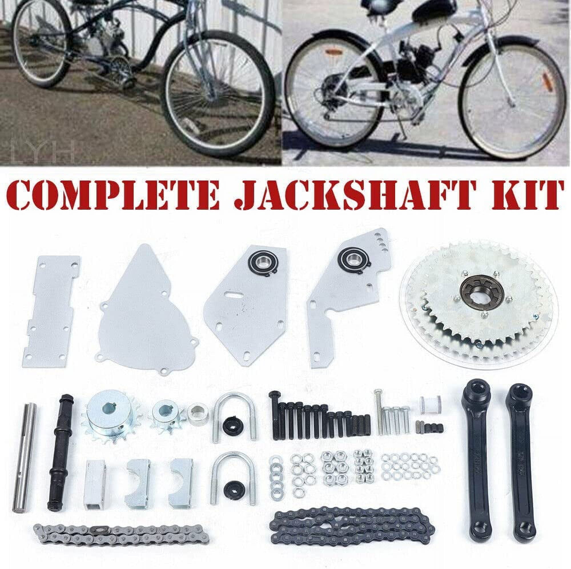 2 Stroke 100CC Engine Motor Kit Gas Motor Conversion Kit Full Set Upgraded Bike Bicycle Sprocket Motorized Petrol Gas Motor Engine Kits 44 Tooth