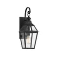 thumbnail image 1 of Jackson 1-Light Outdoor Wall Lantern in Matte Black with Gold Highlights, 1 of 5