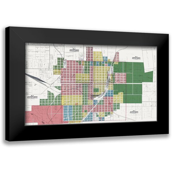 Jackson 14x10 Black Modern Framed Museum Art Print Titled - Denison Texas Landowner - Jackson 1908