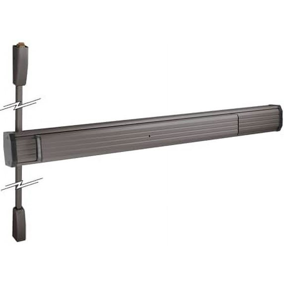 Jackson 31127548313 Dark Bronze 48" x 96" 1275 Push Pad Surface Vertical Rod Panic Exit Device