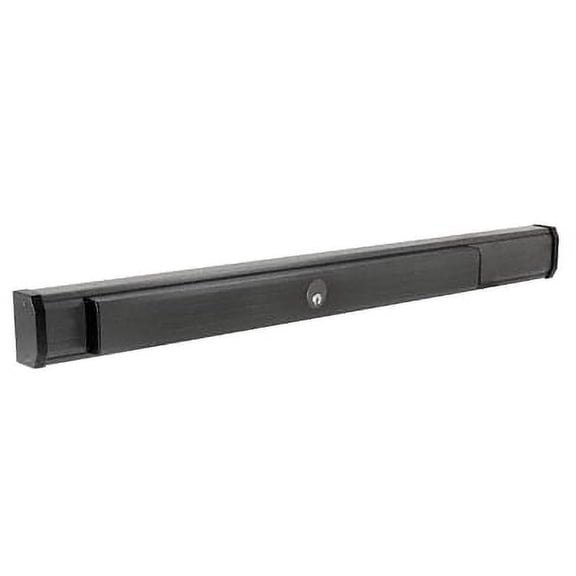 Jackson 311285CL3690 Champagne Push Pad/Dark Bronze Body 36" 1285 Concealed Vertical Rod Left Hand Reverse Bevel Panic Exit Device with Cylinder Dogging