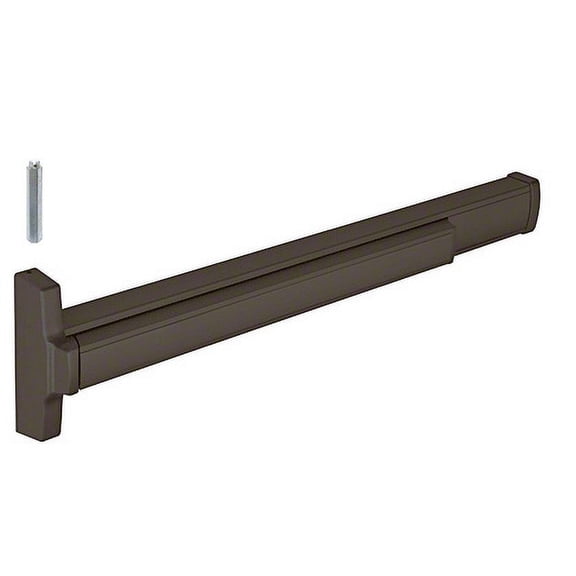 Jackson 312086L37313 36" Model 2086 Concealed Vertical Rod Panic Exit Device Left Hand Reverse Bevel Fits 3/0 x 7/0 Door Dark Bronze Finish