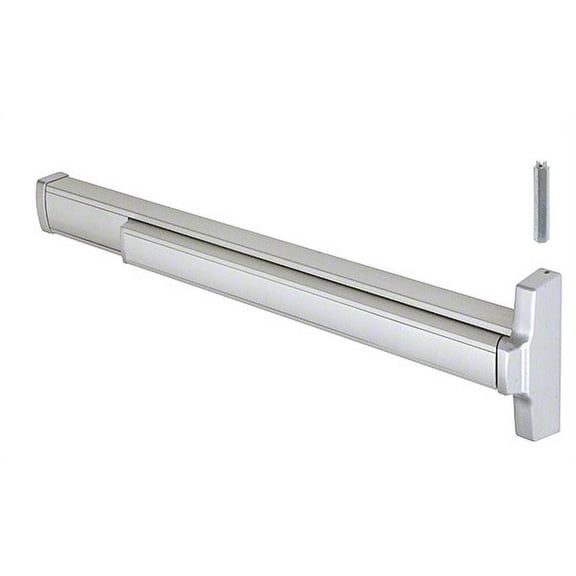 Jackson 312086R37628 36" Model 2086 Concealed Vertical Rod Panic Exit Device Right Hand Reverse Bevel Fits 3/0 x 7/0 Door Aluminum Finish