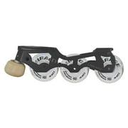 Jackson Atom Inline Roller Skate Frame System - Mirage White Wheels, Size 256
