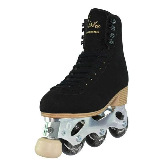 Jackson Atom Inline Roller Skates - Vista Skate Package 500 (Black, Size 9)