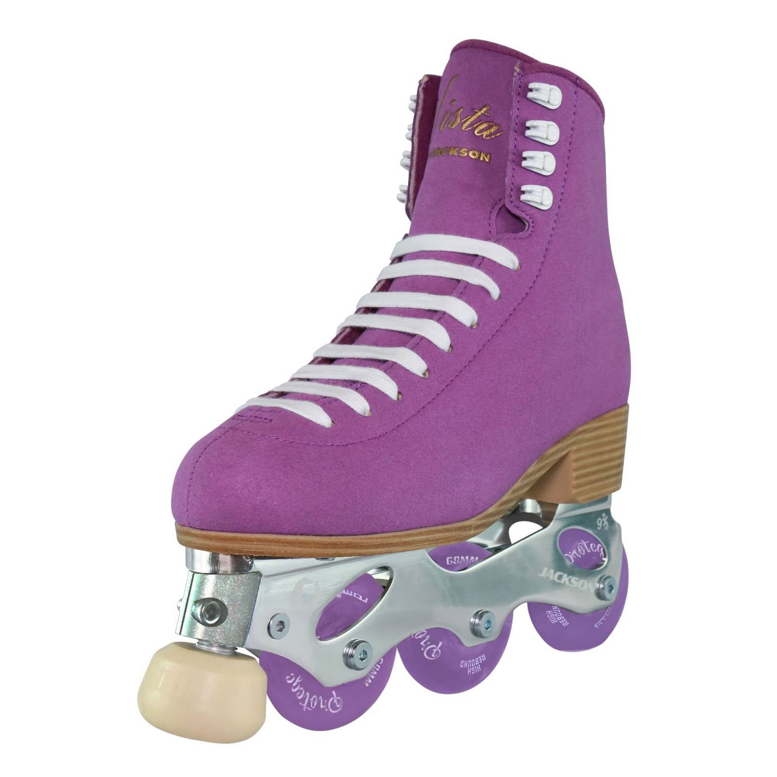 Jackson Atom Inline Roller Skates - Vista Skate Package 500 (Purple, Size 5)