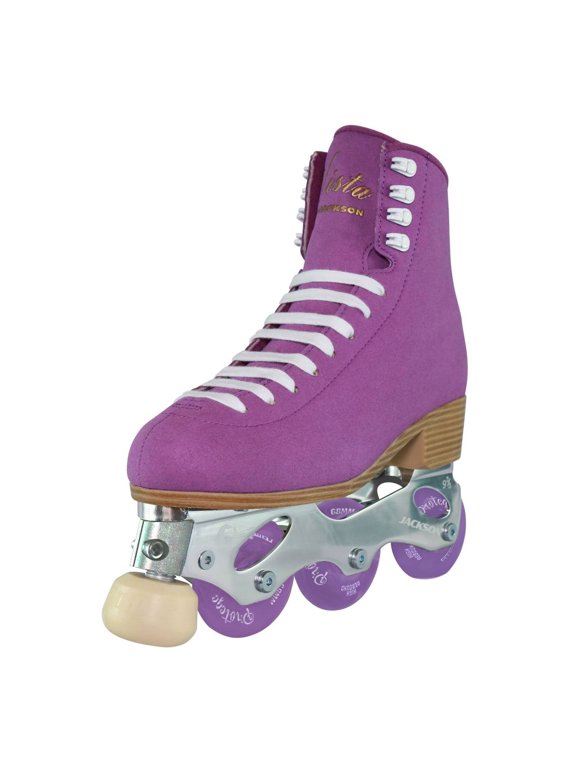 Jackson Atom Inline Roller Skates - Vista Skate Package 500 (Purple, Size 9)