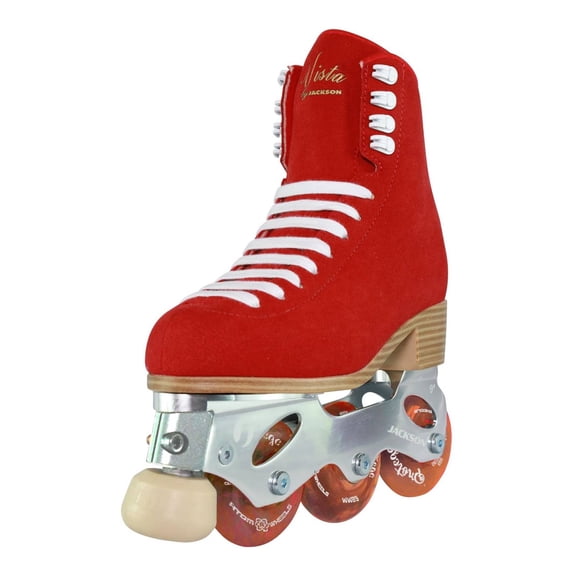 Jackson Atom Inline Roller Skates - Vista Skate Package 500 (Red, Size 5)