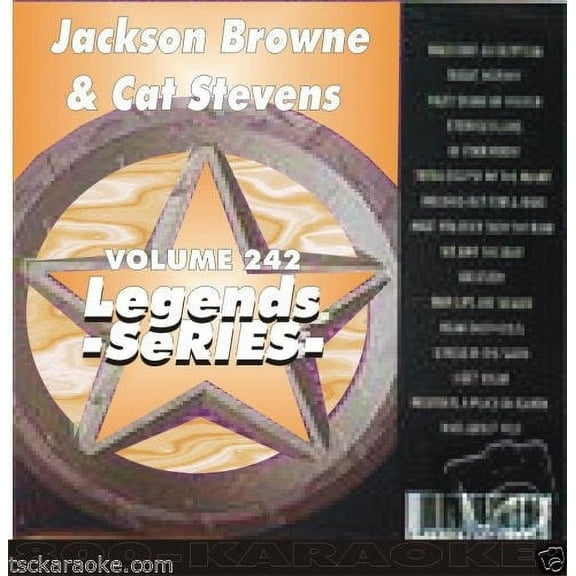 Jackson Browne CAT STEVENS Karaoke CD CDG