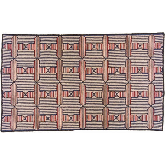 Jackson Collection Hand-Hooked Wool Medallion Rug