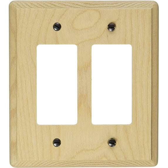 Jackson Deerfield 427U Ash Double Rocker/GFI Wall Plate