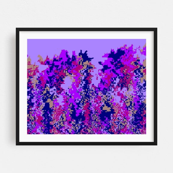 Jackson - Digital Art Abstract Modern Art Geometric Psychedelic Pattern Surrealism Black Framed Wall Art Print 6 x 8 inches